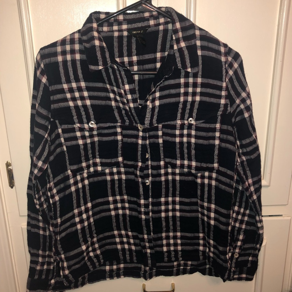 flannel button up